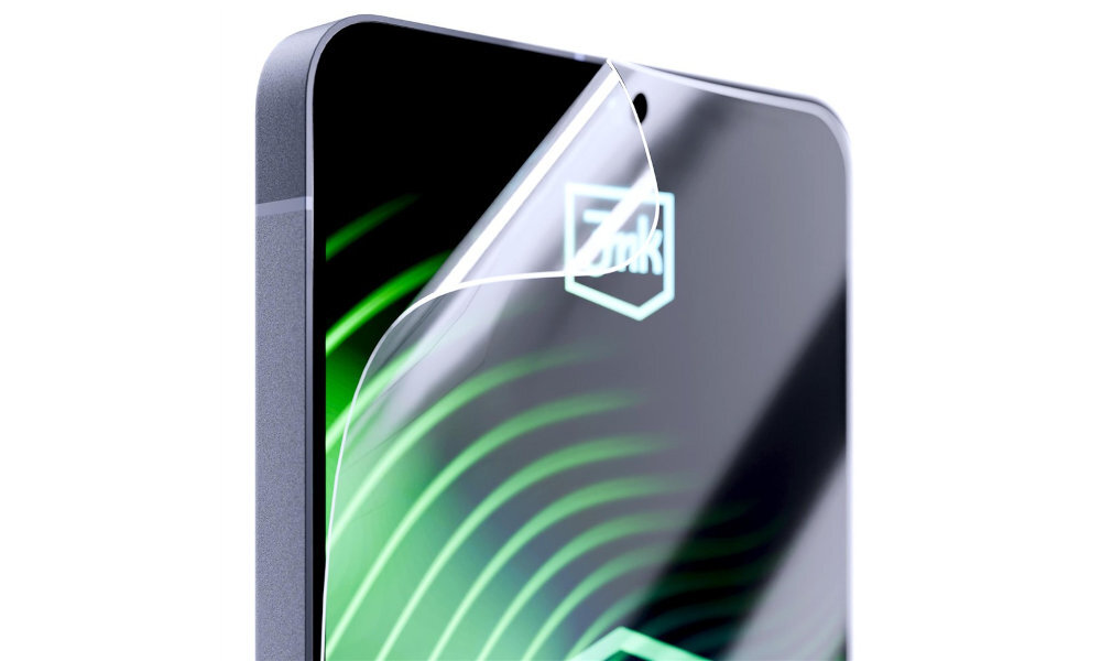 3MK FlexibleGlass obniżają responsywność ekranu hybryda wyświetlacz warstwy oleofobowej w strukturze odporny na tłuste plamy i inne zabrudzenia - odgięty narożnik szkła