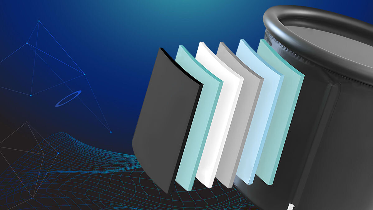 Wanna do morsowania EXTRALINK Ice Bath Therapy, Ochrona bez względu na aurę, Warstwowa Wizualizacja materiałów z których powstała wanna