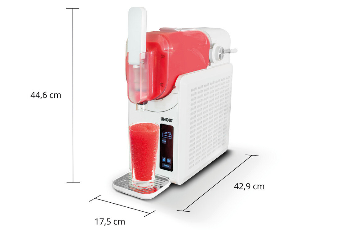 Maszynka do slushy i lodów UNOLD Slush Susi 48940 Dopasowany do każdej kuchni Lekka konstrukcja waga wymiary desery