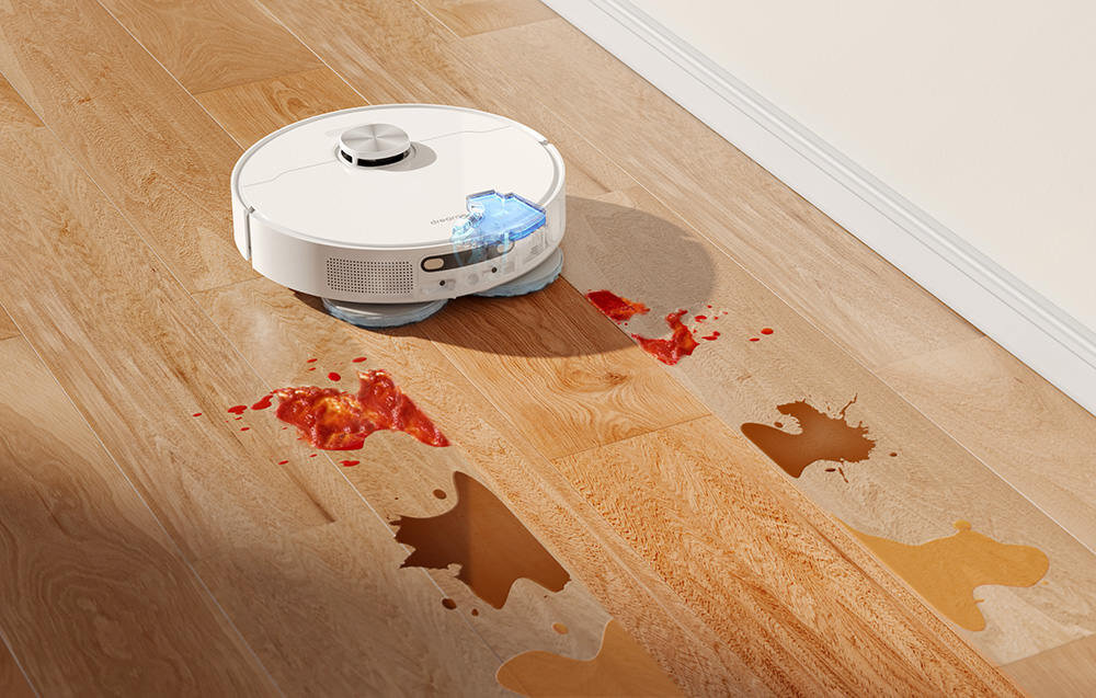 Robot sprzatajacy DREAME L10 Ultra eketywne mycie podlog rezultaty powierzchnia mozliwosci