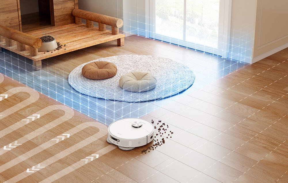 Robot sprzatajacy DREAME L10 Ultra Zaawansowana technologia LiDAR zaawansowany algorytm SLAM czujniki przeszkody