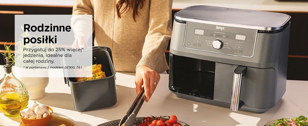 Frytownica beztłuszczowa DZ400EU duża pojemność, dla 8 osób, rodzinny obiad