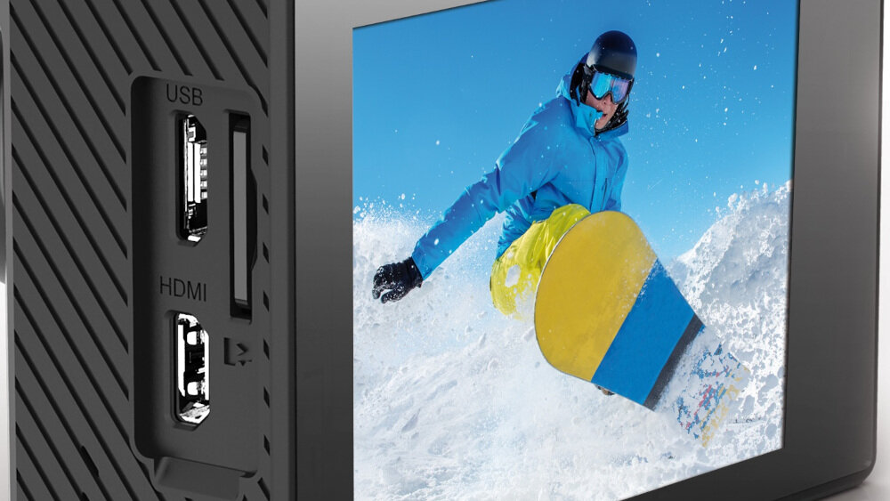 Kamera sportowa GOXTREME Black Hawk+ - jakość wyświetlania 4K