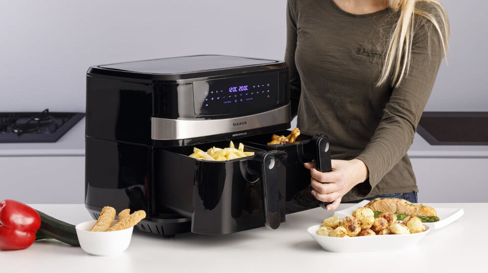 Frytkownica beztluszczowa TAURUS AF2600D Czarny Air Fryer technologia goracego powietrza