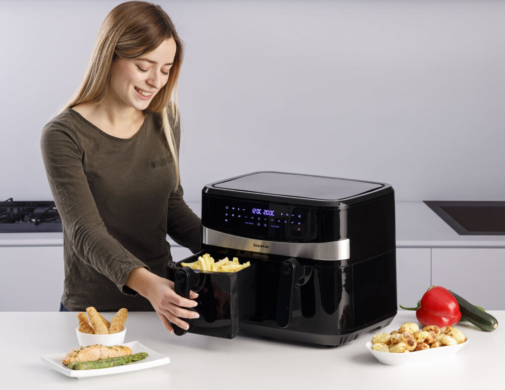 Frytkownica beztluszczowa TAURUS AF2600D Czarny Air Fryer latwe czyszczenie