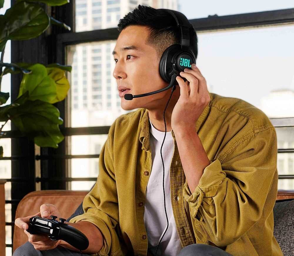 Słuchawki JBL Quantum 400  - mikrofon