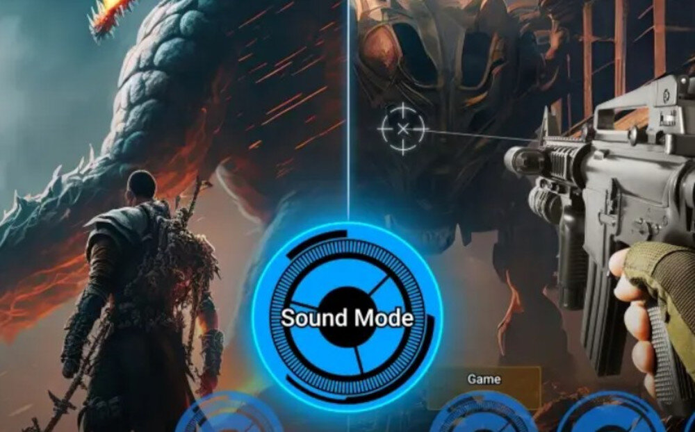 PANASONIC TV-77Z95BEG Game Sound Mode RPG FPS dźwięk, kadr z gry