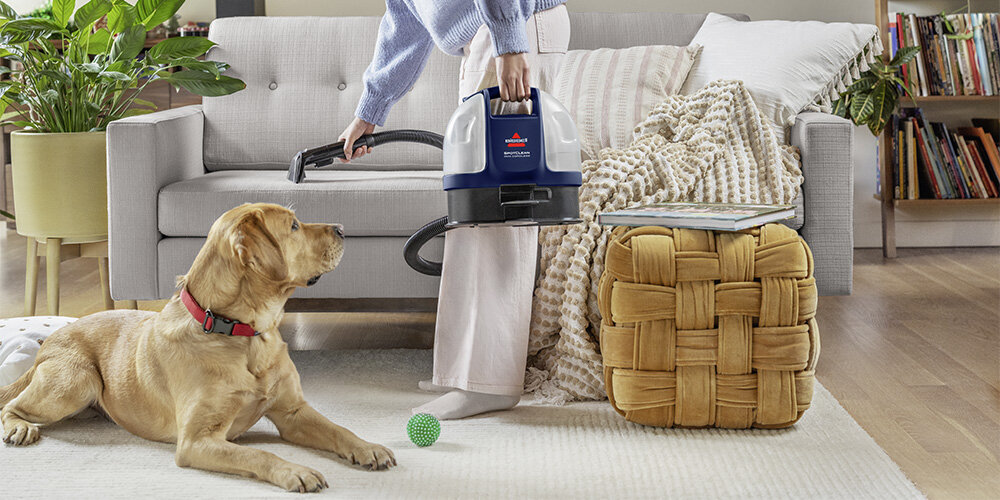 Odkurzacz piorący BISSELL SpotClean Cordless 4065N Niska emisja hałasu Cicha praca i solidne wykonanie 61 dBA w trybie BatteryBoost+ kolor Midnight Effect