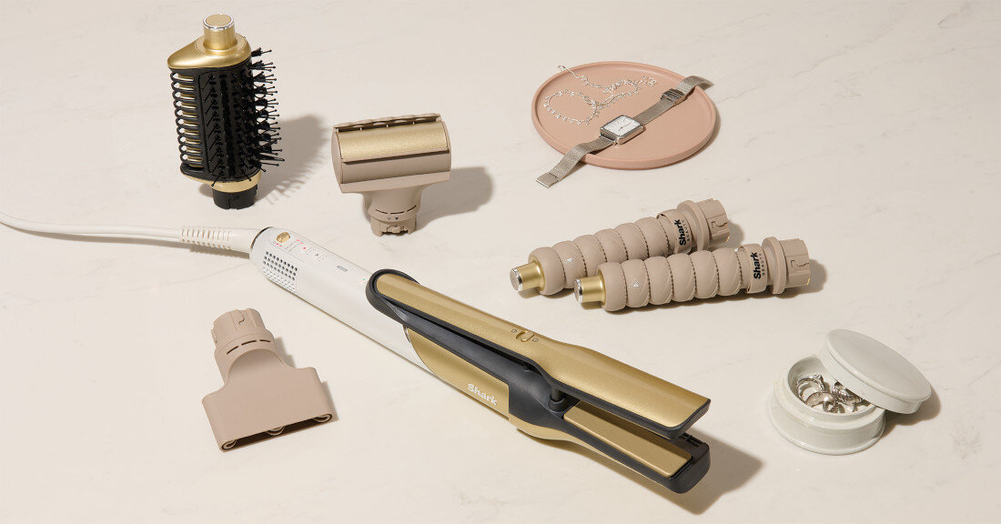 Suszarko-lokówka SHARK Glam HD6051SEU 32 mm 1500 W Poznaj Shark Glam System do stylizacji włosów technologia ceramiczna stylizacja bez ryzyka uszkodzenia włosów