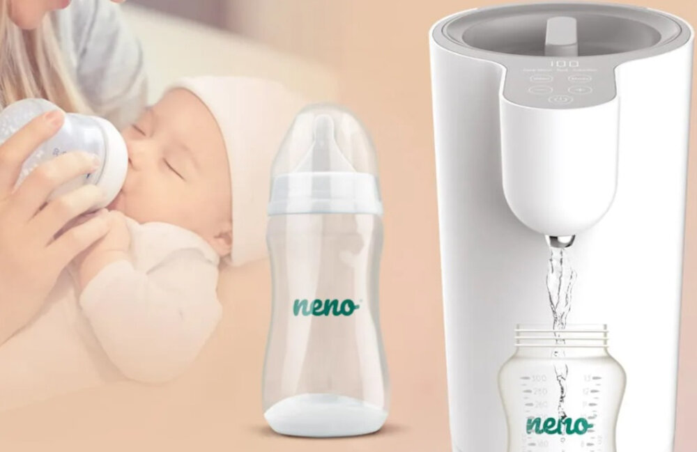 Ekspres NENO do mleka modyfikowanego Aqua gotuje, podgrzewa, schładza i utrzymuje temperaturę wody