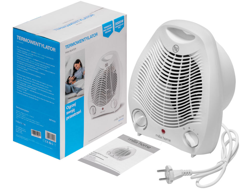 Termowentylator MILLA HOME MFH101 elementy zestaw