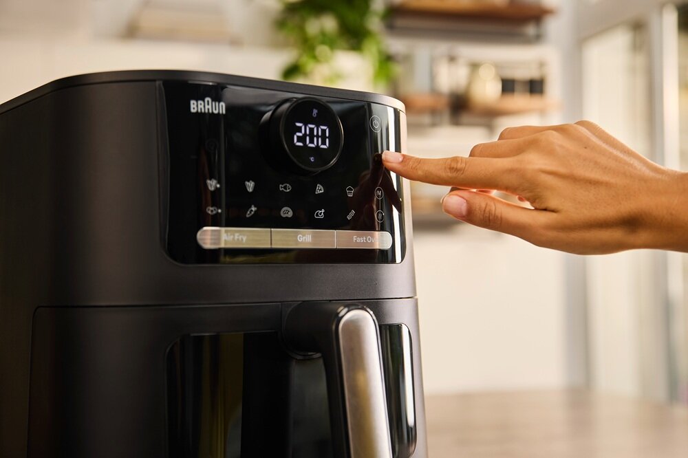 Air Fryer Frytkownica beztłuszczowa BRAUN MultiFry 5 HF5075IBK szeroki zakres temperatur, suszenie, podgrzewanie, grillowanie, zapiekanie