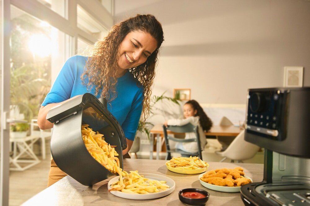 Air Fryer Frytkownica beztłuszczowa BRAUN MultiFry 5 HF5075IBK mniejsze zużycie energii, realna oszczędność, wydajniejsze gotowanie
