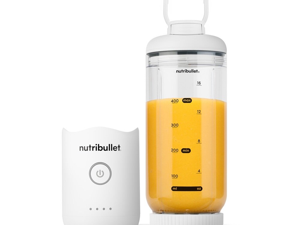 Blender personalny NUTRIBULLET Flex NBP013.W Biały skuteczne rozdrabnianie, technologia ostrzy, poprawa smaku i komfort, kruszenie lodu
