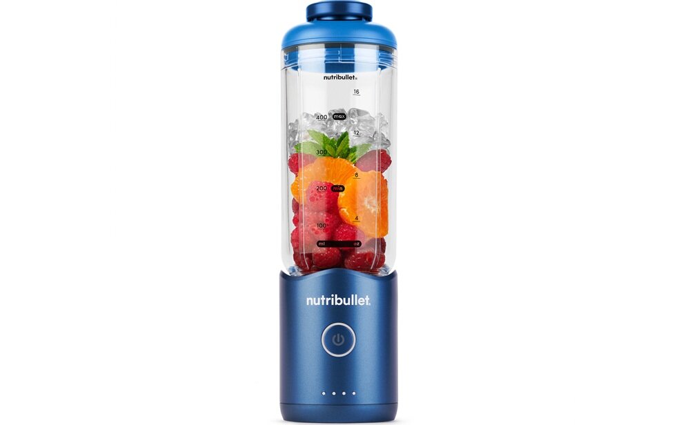 Blender personalny NUTRIBULLET Flex NBP013.BL Niebieski czterostopniowy wskaźnik LED, poziom naładowania, USB-C