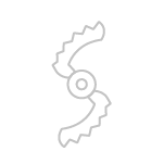 Ikona przedstawia dwa zębate koła połączone ze sobą, ułożone w kształt litery \'S\'. Koła są szare na białym tle.