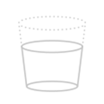 Ikona przedstawiająca szary kontur dwóch nałożonych na siebie kubków.