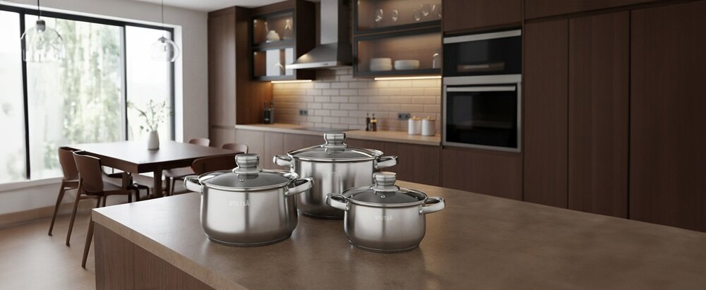 Zestaw garnków STUTSA Nelva 6 elementów kv początek opisu