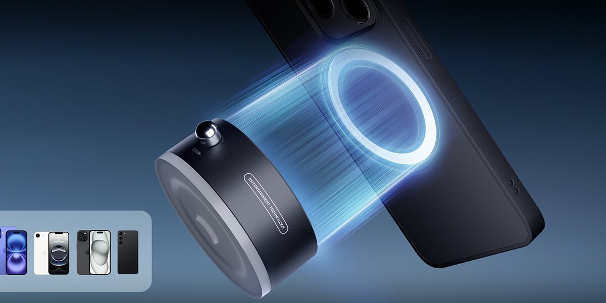 AURZEN MagPlay uchwyt magnetyczny 56g lekki, mobilny, łatwy w przenoszeniu, uchwyt przyczepiony do smartfona