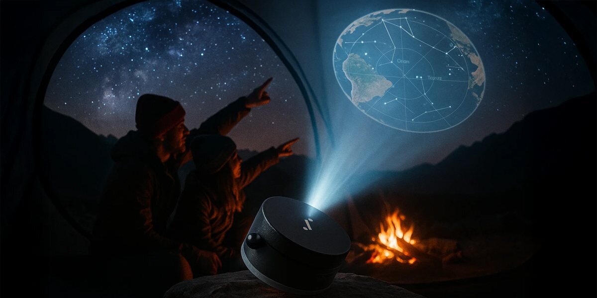 AURZEN MagPlay uchwyt magnetyczny do projektora ZIP jedno kliknięcie, magnesy N52, stabilne mocowanie, uchwyt meganetyczny z projektorem wyświetlający obraz na płaszczyźnie