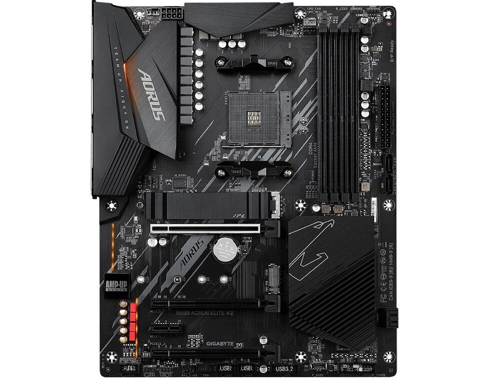 Płyta główna GIGABYTE B550 Aorus Elite V2 pamięć DDR do 128 GB stylowy design