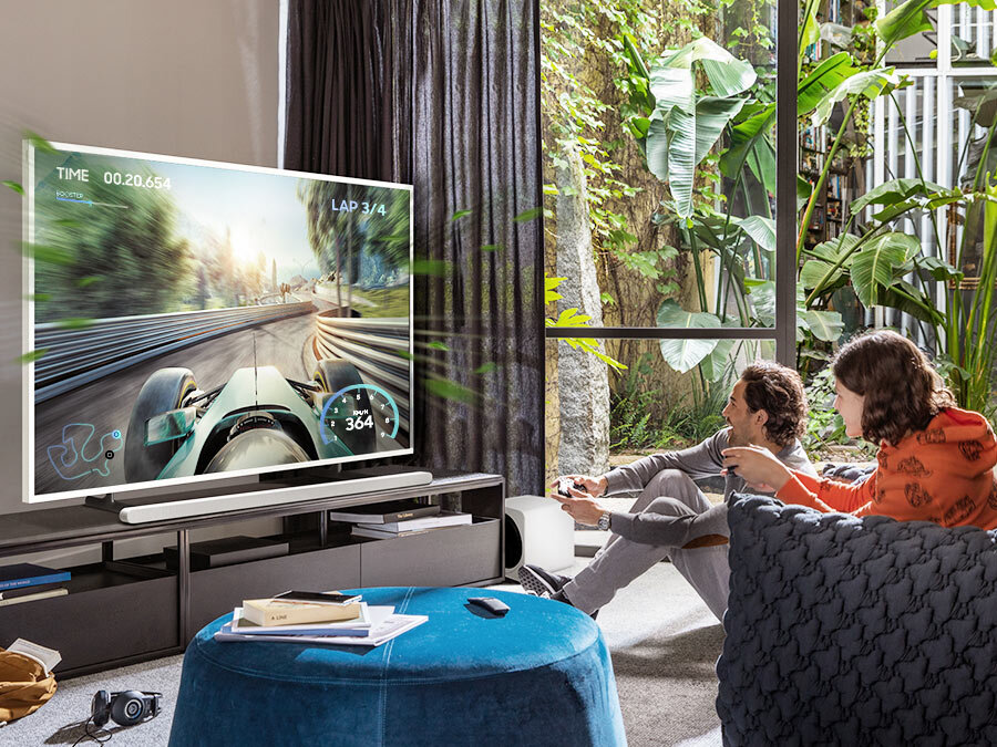 phpgfjj2c 2022-soundbar-hw-s801b-game-mode-pro-pc Tryb Gry - dostosuje dźwięk w trakcie grania. HW-S801B/EN