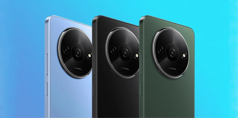 Smartfon XIAOMI Redmi A3 estetyka matowa faktura trzy kolory