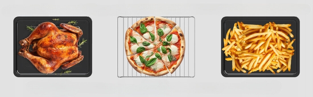 Mini piekarnik TURBOTRONIC TT-EVS45 Srebrny Szybkie nagrzewanie moc w krótkim czasie Rożen