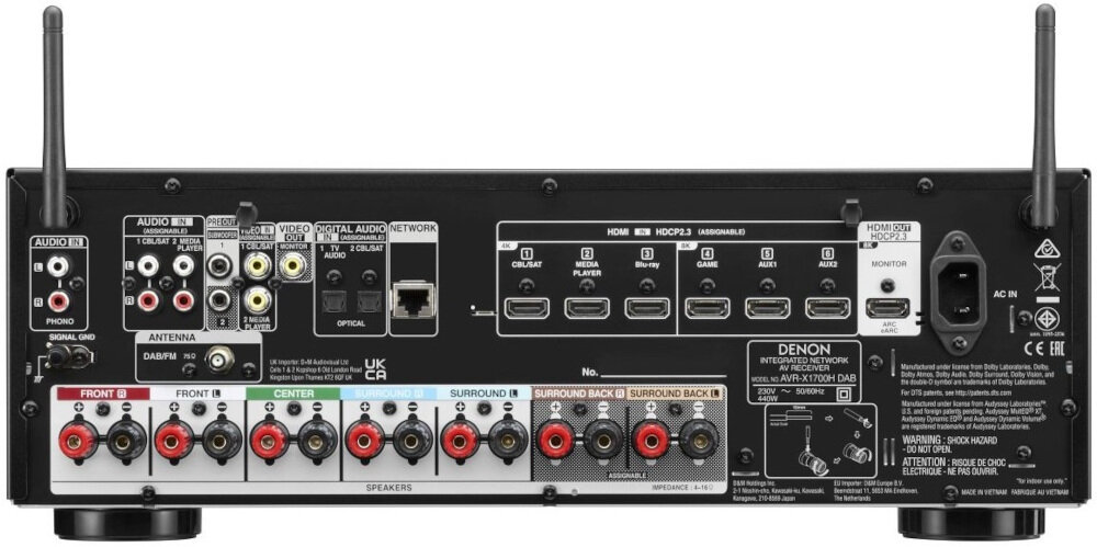 Amplituner DENON AVR-X1700H  - tryb gry