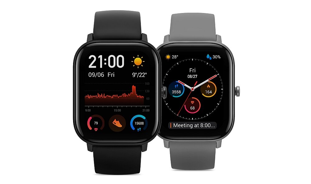 SMARTWATCH AMAZFIT GTS wyświetlanie dane ekran