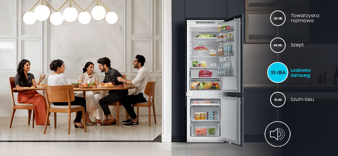 cicha praca chłodziarko-zamrażarki Samsung brb80f26def0eo  cicha praca chłodziarko-zamrażarki Samsung brb80f26def0eo