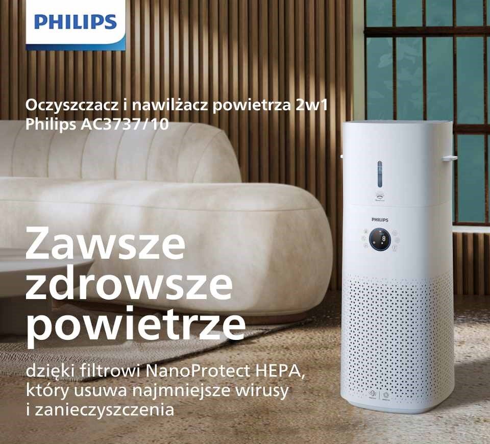 Oczyszczacz 2w1 Philips dostępny w Media Expert Oczyszczacz 2w1 Philips dostępny w Media Expert