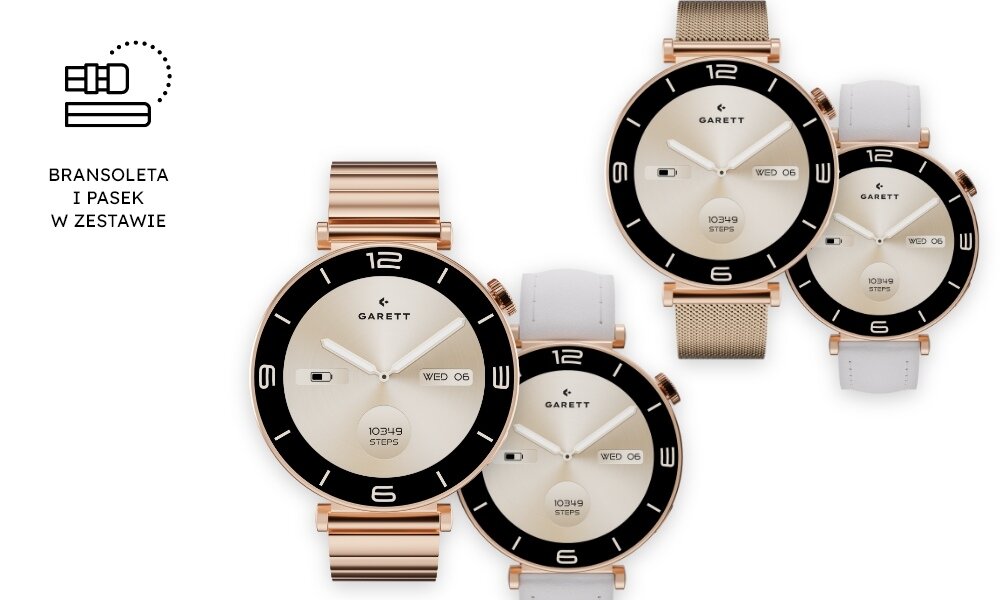Smartwatch GARETT Rose w dwóch wersjach