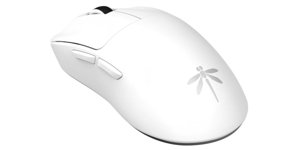 Mysz VGN Dragonfly F1 PRO czarny waga 49 g ergonomicznie zakrzywione przyciski TTC Silver Wheel enkoder Kailh GE2.0 wymiary 121,2 x 63,5 x 37,6 mm