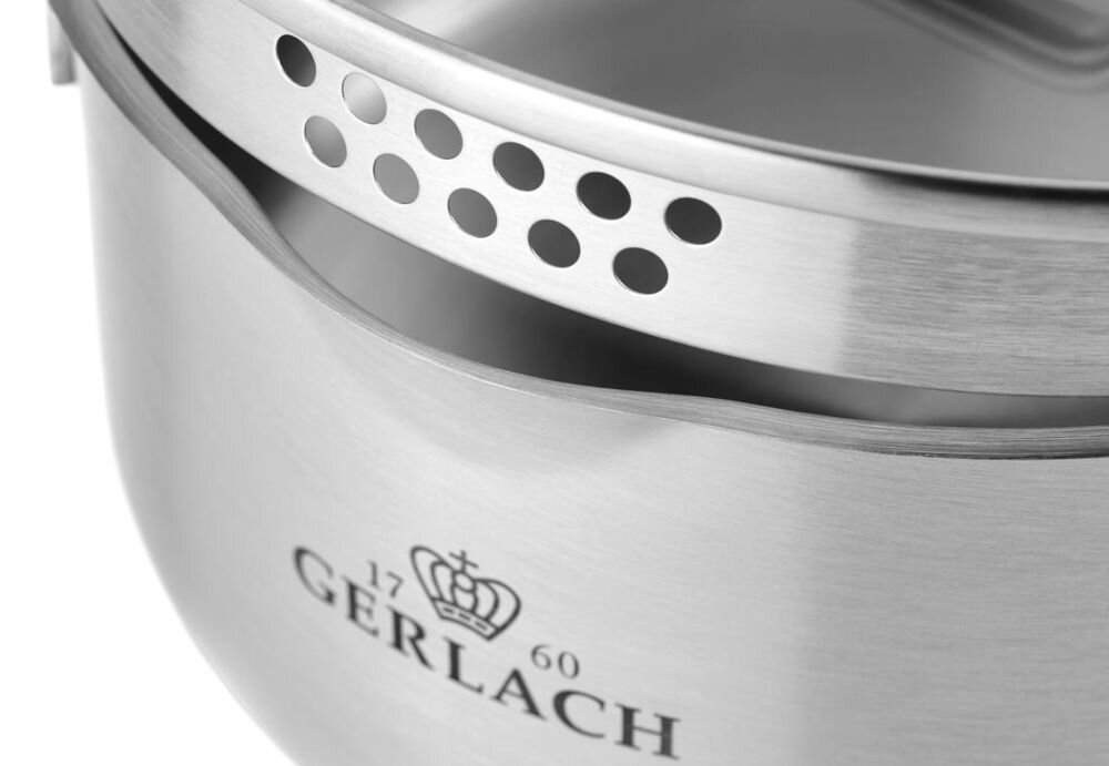 Zestaw garnków GERLACH Ambiente (10 elementów) praktyczny trwały zestaw wysoka jakość stali nierdzewnej 18/10 pokrywki ze szkła hartowanego kontrolowanie procesu gotowania funkcja odcedzania wbudowana miarka precyzyjne odmierzanie składników można używać w piekarniku do 180 stopni myć w zmywarce ergonomiczne uchwyty >

			</div>
		</div>
	</div>


	<div class=