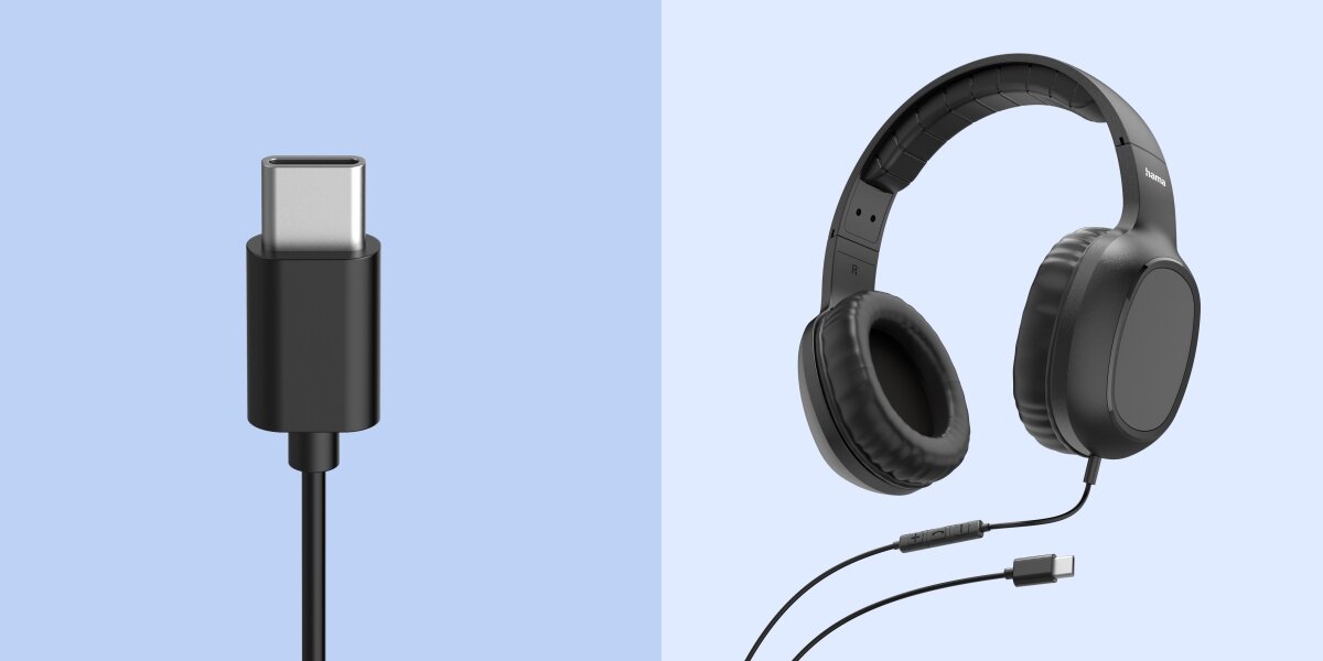 Słuchawki nauszne HAMA Fun C Czarny Słuchawki nagłowne Hama z wtykiem USB-C, prezentujące nowoczesne czarne wykończenie oraz konstrukcję z kablem o wysokiej jakości.