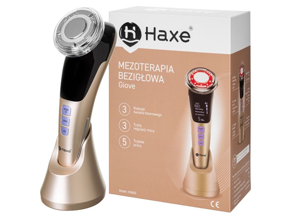 Urządzenie do mezoterapii HAXE HX803 Giove zastepuje wizyty w salonach, pszczędność czasu i pieniędzy, wygoda