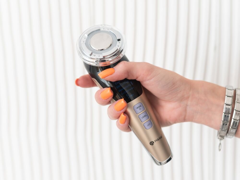 Urządzenie do mezoterapii HAXE HX803 Giove jonoforeza, skuteczniejsza praca kosmetyków, nawilżenie i elastyczność