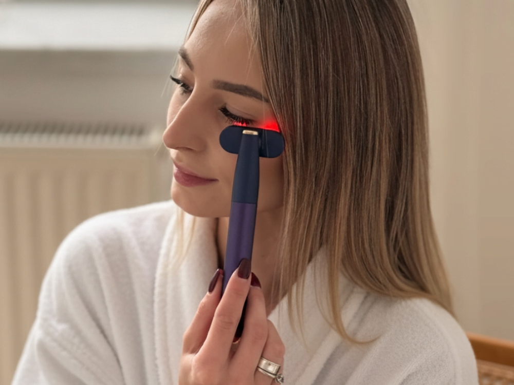 Masażer pod oczy HAXE HX805 Glorie poprawa mikrokrążenia, dotlenienie, skóra odzyskuje świeżość, skuteczniejsze wchłanianie