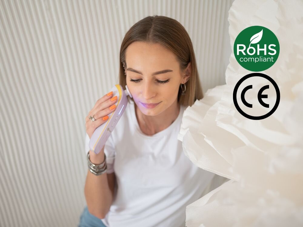 Masażer plazmowy do twarzy HAXE HX806 Velissa 3 poziomy intensywności, delikatny tryb, mocniejszy, bezpieczny czas zabiegu