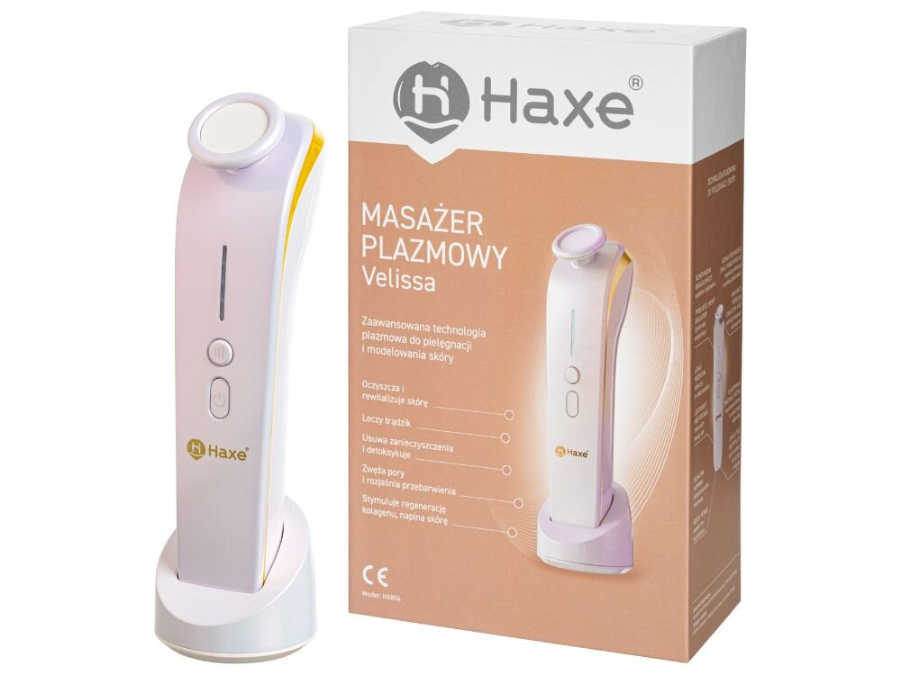 Masażer plazmowy do twarzy HAXE HX806 Velissa certyfikaty bezpieczeństwa, jakość, skuteczne działanie