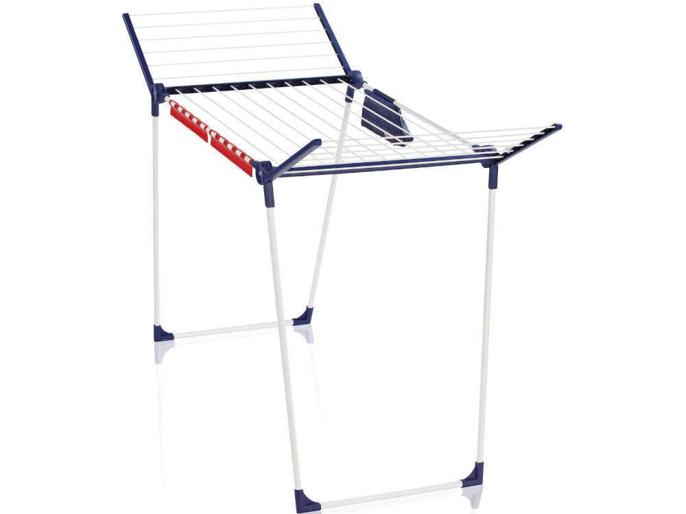 Suszarka na pranie LEIFHEIT Pegasus 180 Classic Biało-fioletowy wewnątrz domu na zewnątrz malowana poszkowo stal elementy z tworzywa sztucznego odporna na rdzewienie promienie UV w treudnych warunkach atmosferycznych 