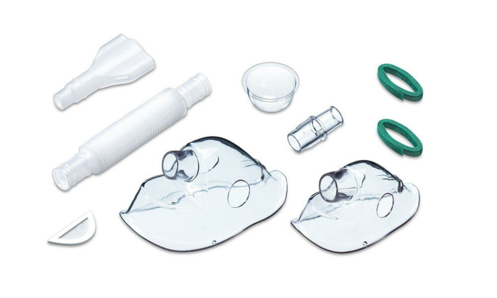 BEURER-IH-40 inhalator nebulizator ultradźwięki częstotliwość oddzielanie cząstek inhalacje kanał powietrzny maska ustnik