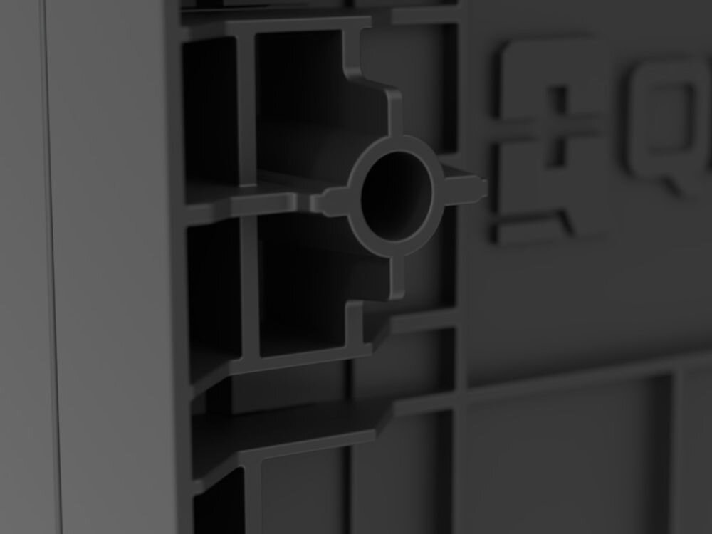 Skrzynia narzędziowa QBRICK PRO Drawer 2 Toolbox 2.0 Profi Basic, moduły, system, konektory, łączenie, Detal bocznej konstrukcji obudowy skrzyni.