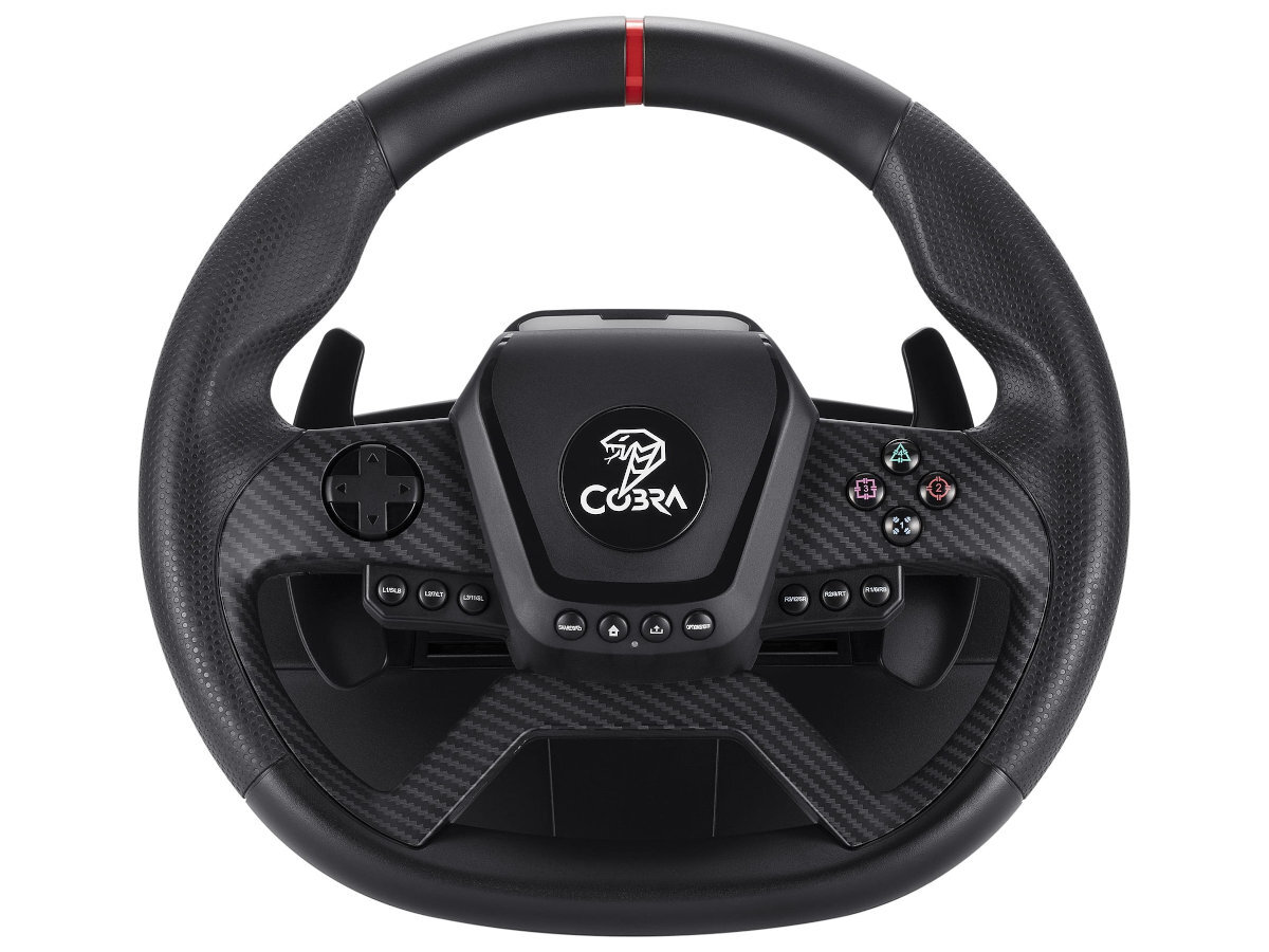 COBRA GT987FF Pro miłośników symulatorów wyścigowych realistyczne wrażenia precyzyjnym sterowaniem Force Feedback zakręt, nierówność czy wstrząs 1080 stopni symulatorów rajdowych, jak i torowych