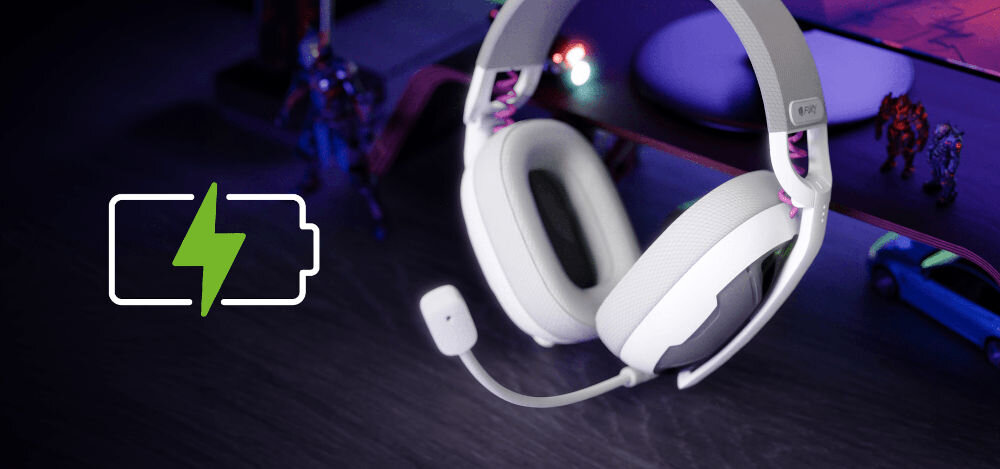 Słuchawki FURY Fukiya F6 bezprzewodowe bateria długa praca komfort granie, słuchawki nauszne oparte o półke