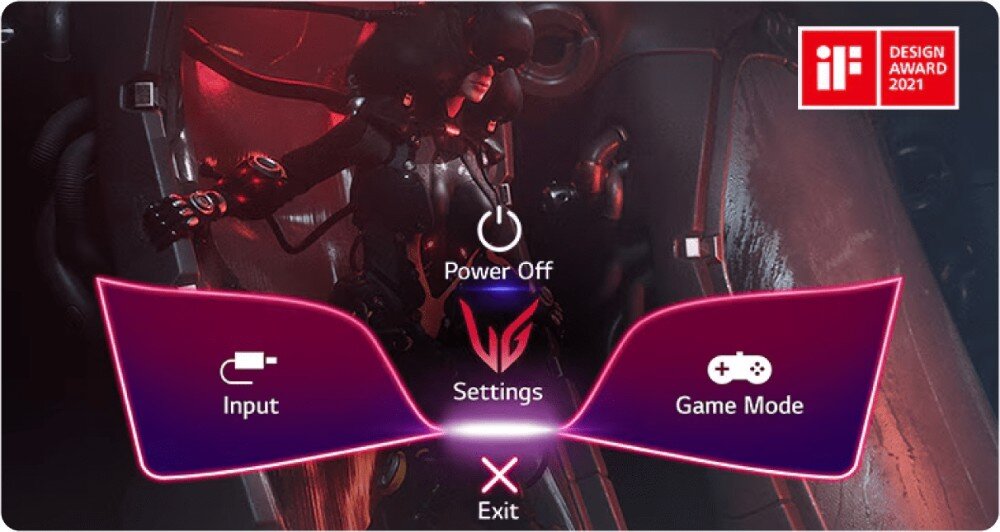 Monitor LG UltraGear 27GS95QE-B.AEU Menu ekranowe monitora z ustawieniami częstotliwości odświeżania, HDR, VRR i innych opcji, ochrona wzroku, funkcja OLED Care 