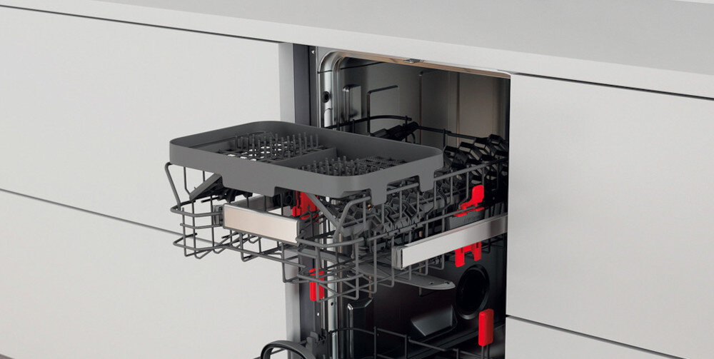 Zmywarka WHIRLPOOL W SIO 3T223 PCE X kosz regulwacja dodatkowe miejsce