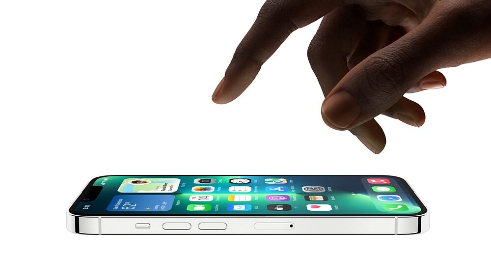 Apple iPhone 13 pro ekran procesor bateria wydajność pamięć ram pojemność rozdzielczość aparat obiektyw funkcje cechy muzyka ochrona obudowa odporny