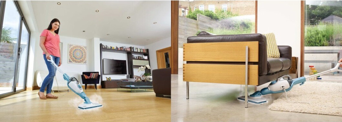 Mop parowy BLACK&DECKER FSMH1321 szybkie nagrzewanie dlugi przewod